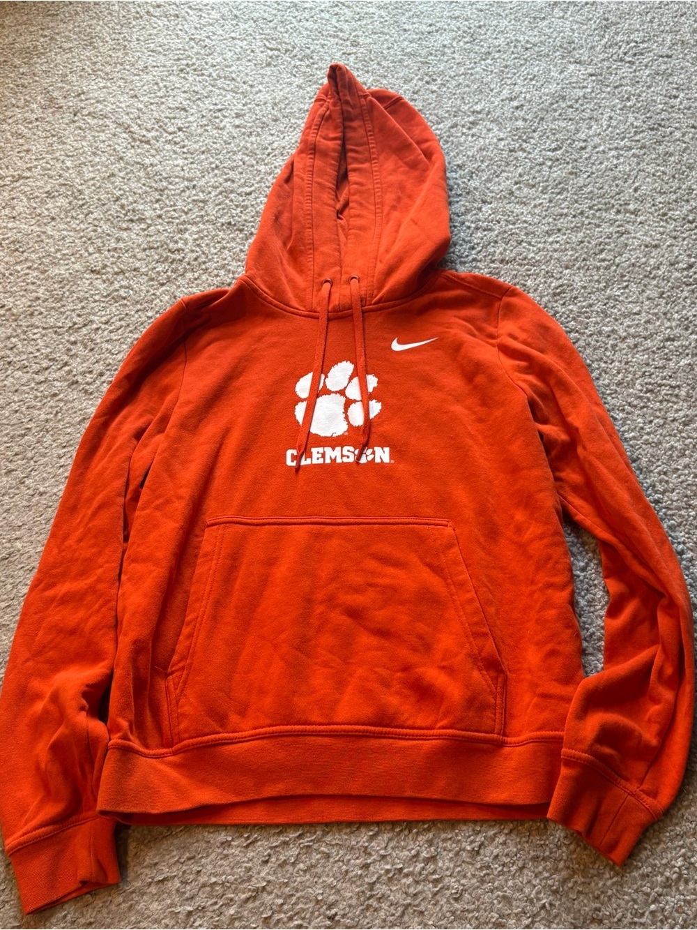 Nike Clemson Sweatshirt Small NCAA Hooded Tigers